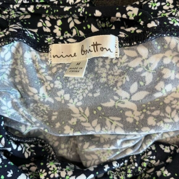 Nine Britton Lizzy Brushed Floral Knit Dress - Picture 4 of 4